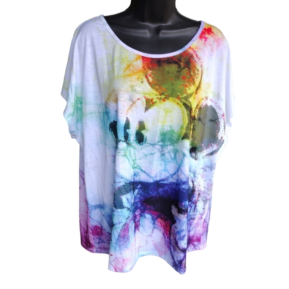 Disney Parks Mickey's Tie Dye Top Sz XL - Picture 2 of 5
